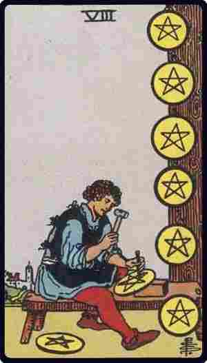 Huit de Pentacles